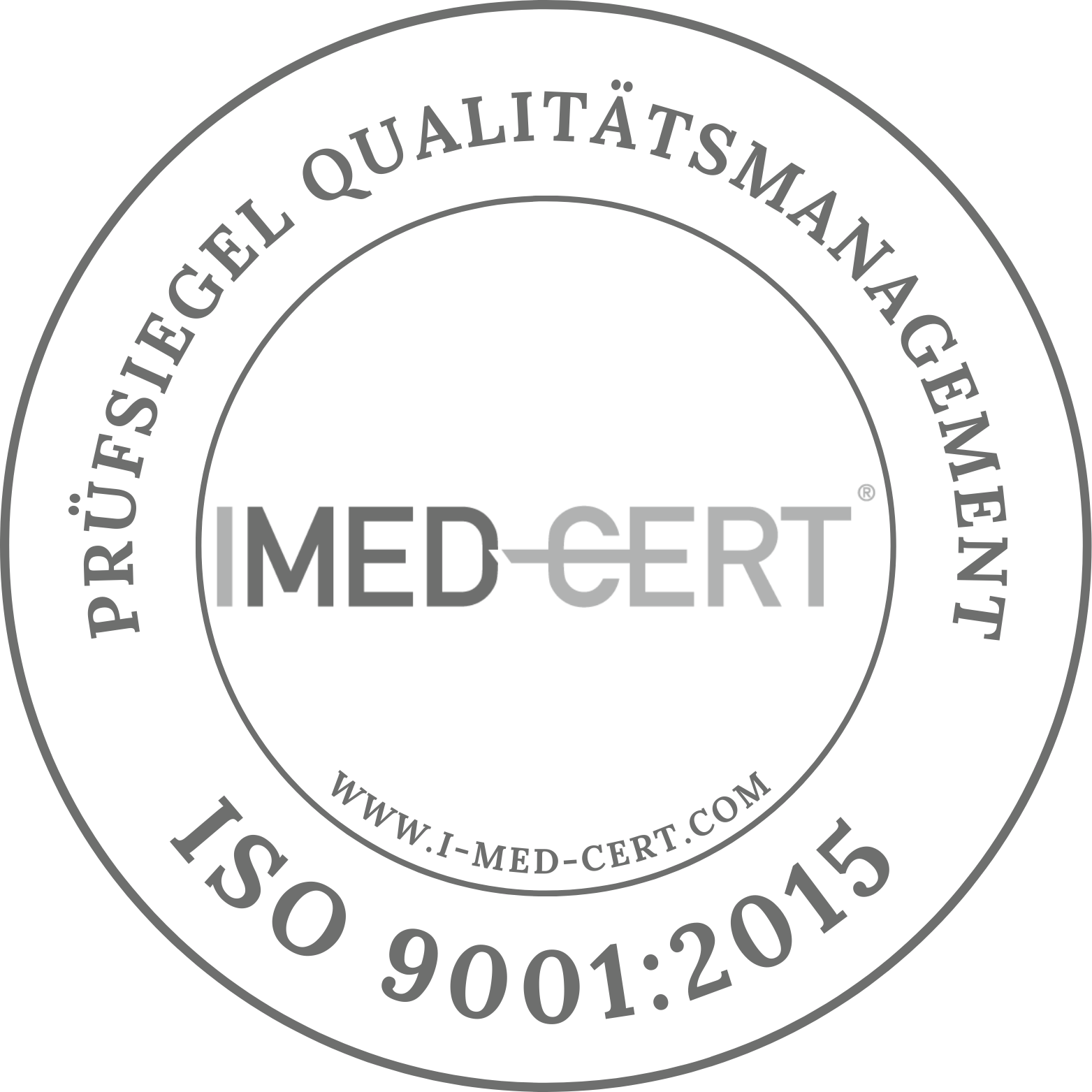 i-med-cert Logo und Zertifizierung